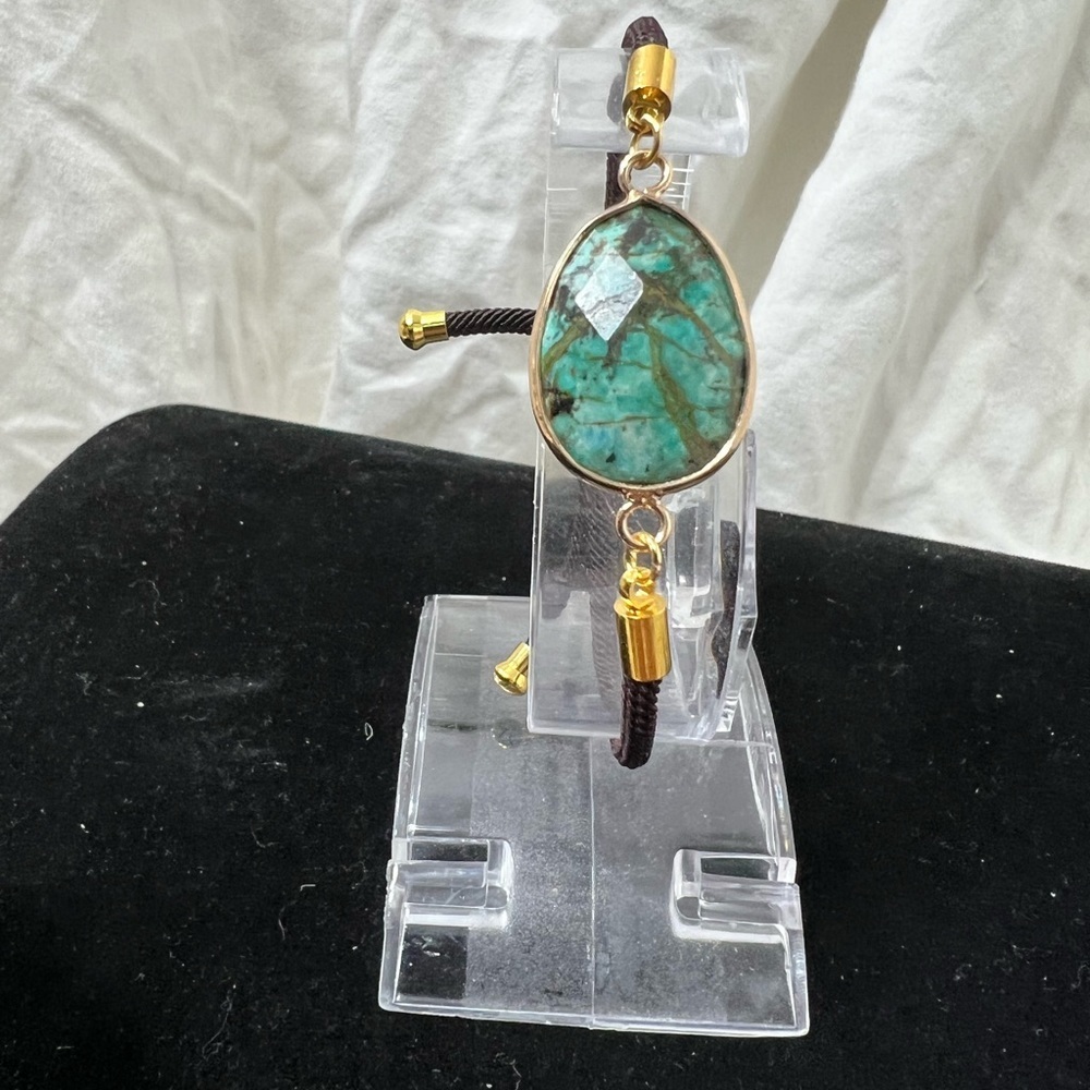 Fashion Jewelry Ladys Genuine African Turquoise Gem
Stone On A Fabric โ๏ธ - Picture 11 of 14